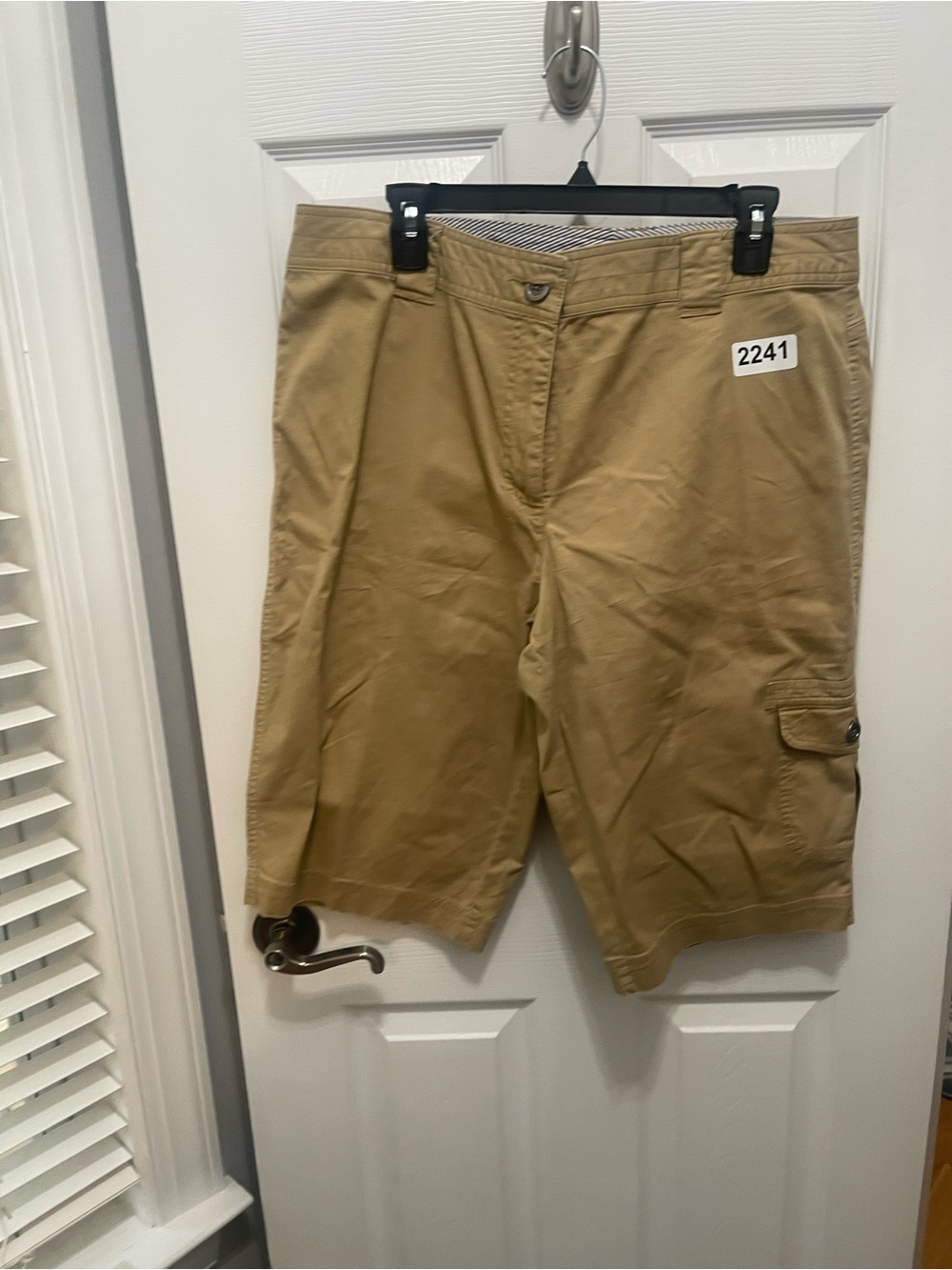 Hannah Khaki Utility Shorts